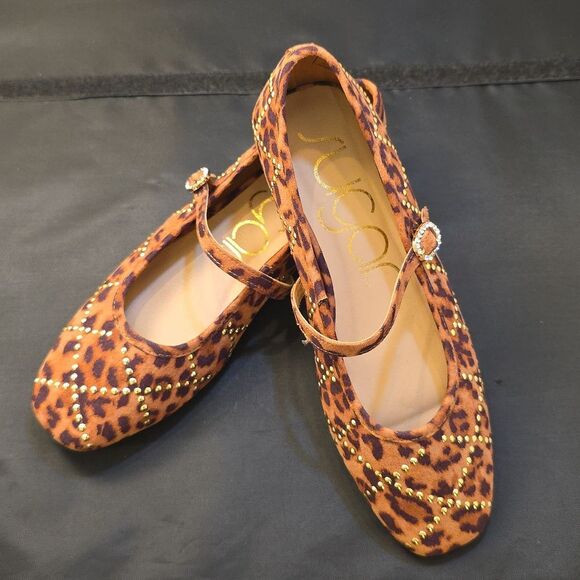 BRAND NEW SUGAR LEOPARD PRINT WOMEN MARY JANE FLAT - Picture 10 of 16